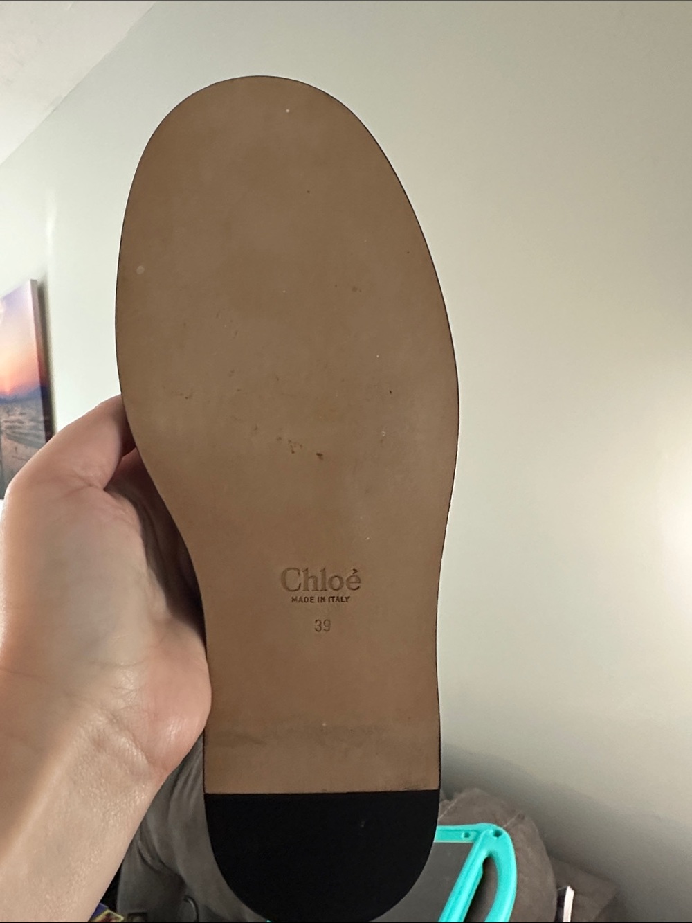 Chloe Black Leather Mary Jane Flats - Picture 8 of 8